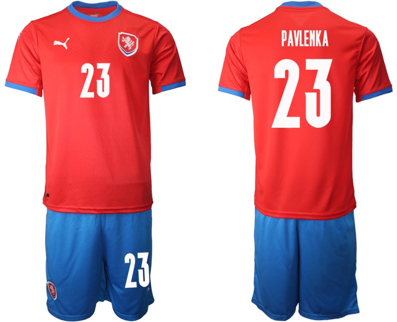 Tschechien Heimtrikot EM 2020-2021 Herren rot mit Aufdruck PAVLENKA 23