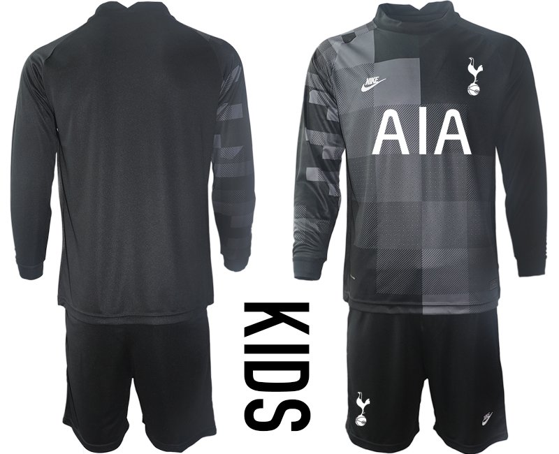 Tottenham Hotspur Torwarttrikot 2021/22 schwarz für Kinder