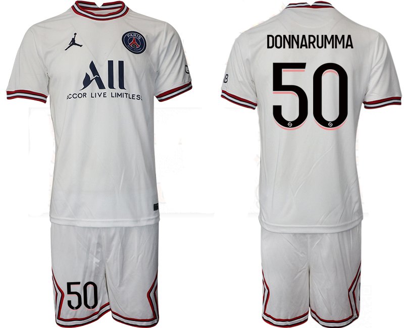 Paris Saint-Germain 4th Shirt 2022/23 Fourth Trikot PSG weiß mit Aufdruck DONNARUMMA 50