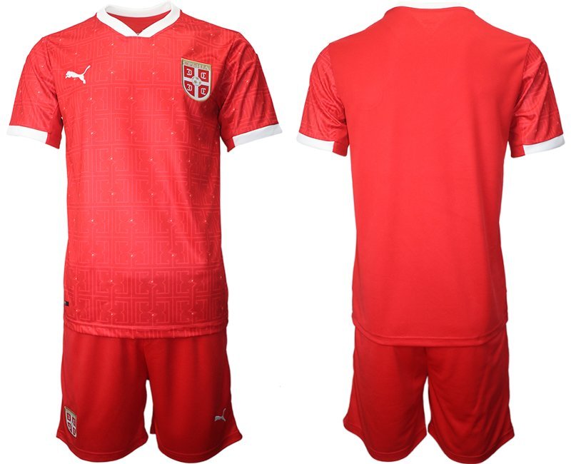 Herren Trikot Home Serbien Replica Heimtrikot EM 2021 Rot