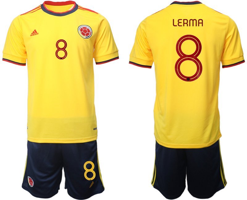 Kolumbien Heimtrikot 2021 Copa America Trikot Gelb Herren Trikotsatz Kurzarm Lerma 8