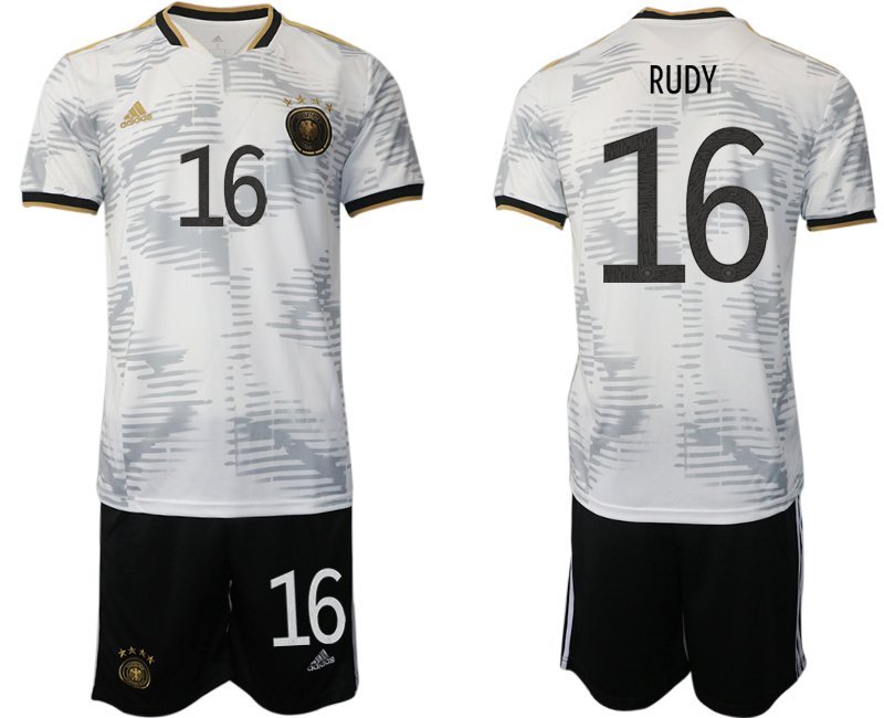 Neue DFB Deutschlands WM-Trikot 2022 football shirt mit Aufdruck RUDY 16
