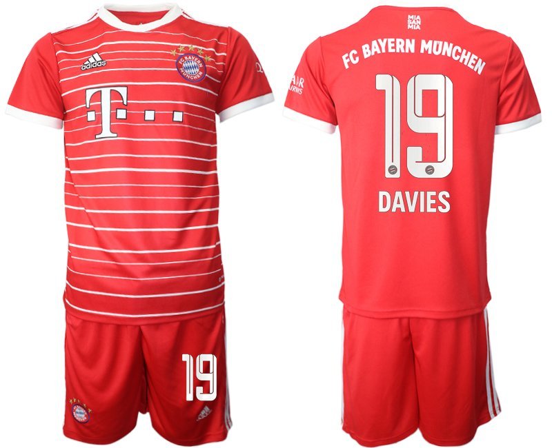 Trikotsatz FC Bayern München Heimtrikot 2022-2023 Shirt Herren DAVIES 19