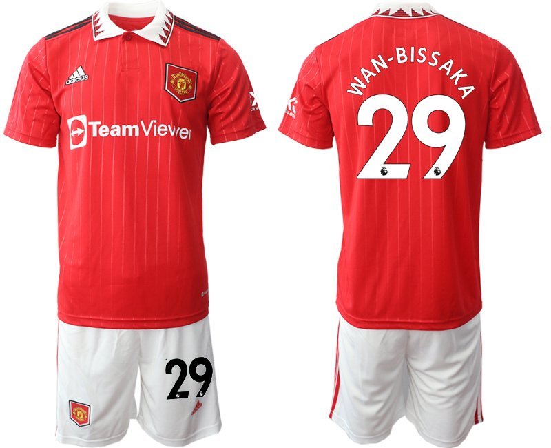 Wan-Bissaka 29 Manchester United 2022-23 Heimtrikot Herren Trikot + Kurze Hosen