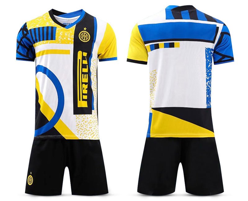 Fourth Jersey Inter Mailand 4th Trikotsatz Kit gelb blau für Herren