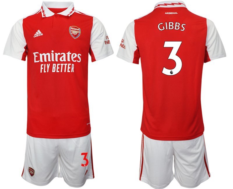 GIBBS 3 Arsenal 202223 Heimtrikot rot-weiß Kurzarm + Kurze Hosen Herren