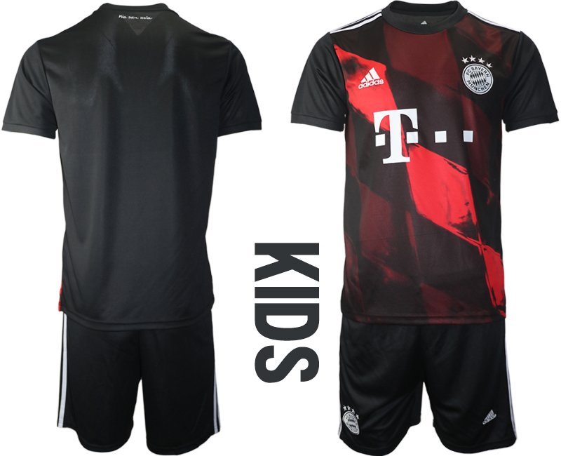 FC Bayern München 202021 Ausweichtrikot schwarz rot 3rd Trikot Kinder