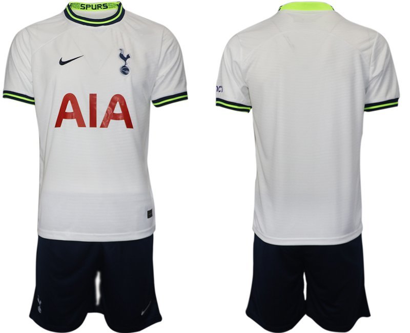 Fußballtrikot Tottenham Hotspur 22-23 Heim Trikot weiß marineblau Trikotsatz Kurzarm