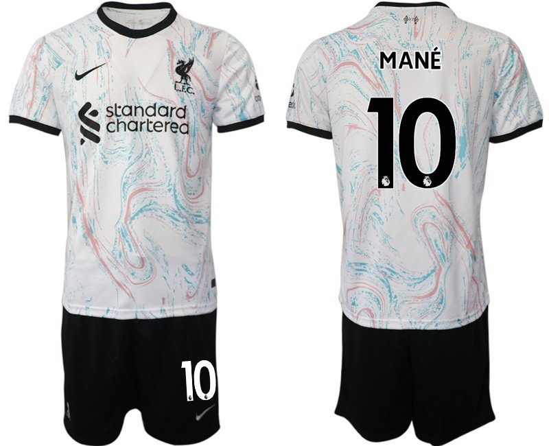 Herren FC Liverpool 2022-2023 Auswärts Trikot mit Aufdruck Mané 10