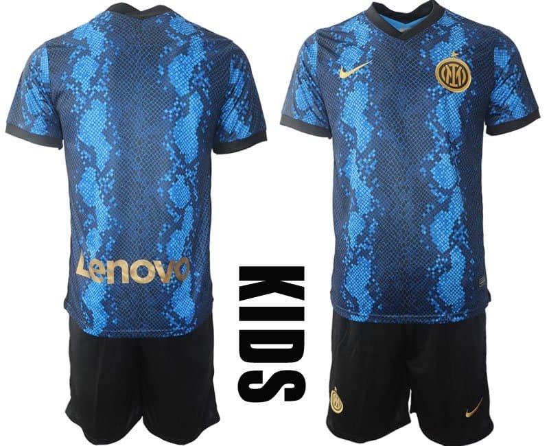 Inter Mailand Home Trikot Saison 2021-22 Kinder Heimtrikot