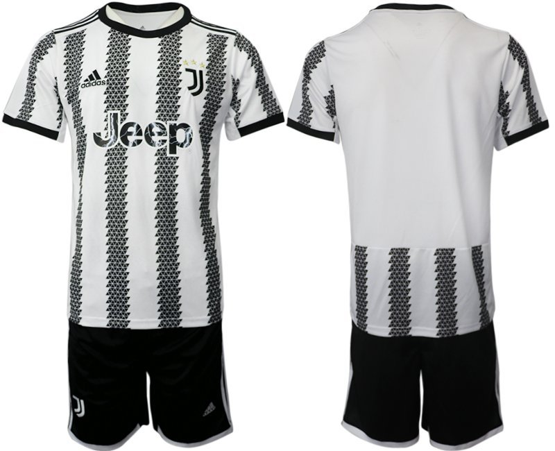 Juventus Turin Heimtrikot 2022-23 weiß schwarz Fußballtrikot für Herren