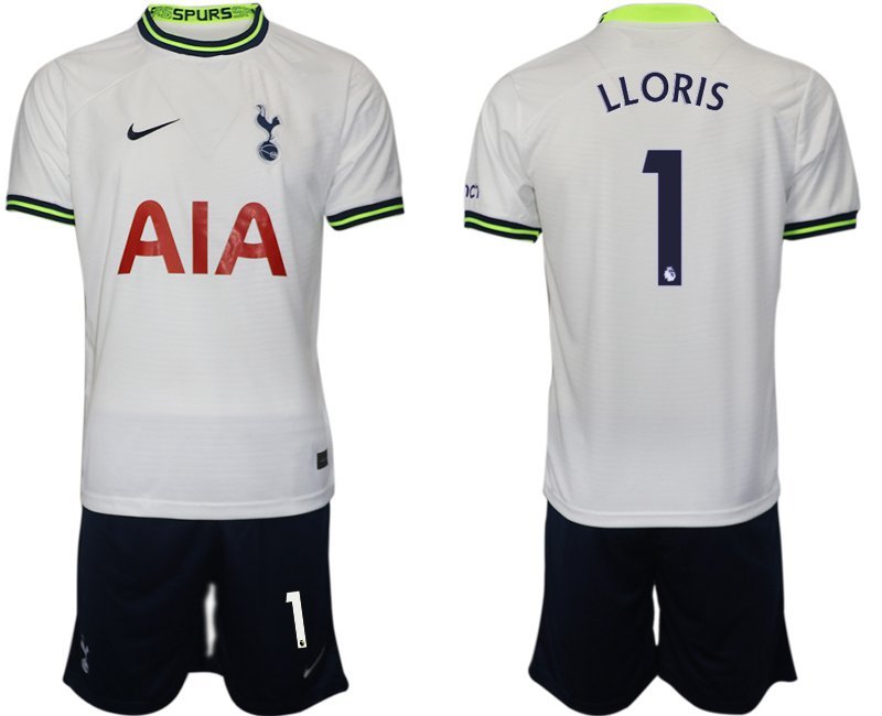 LLORIS 1 Tottenham Hotspur Home Kit 2022-23 Weiss Fußball-Trikot Kaufen