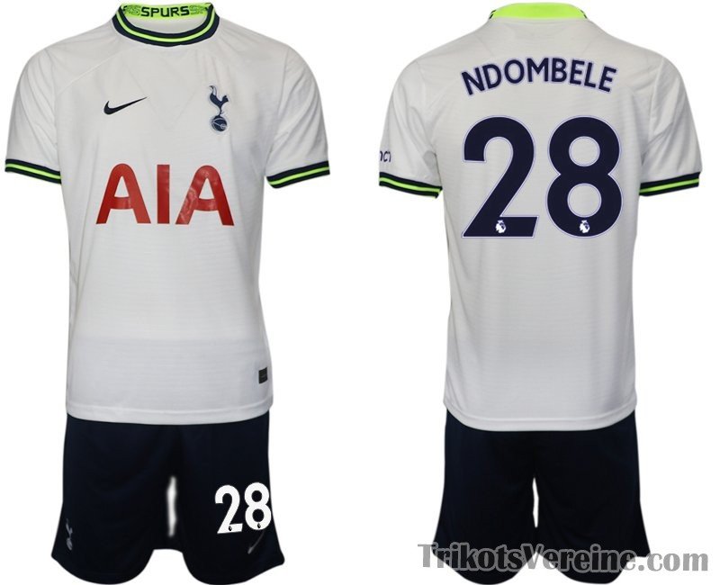 NDOMBELE #28 Tottenham Hotspur Trikot Home 2022/2023 Weiss