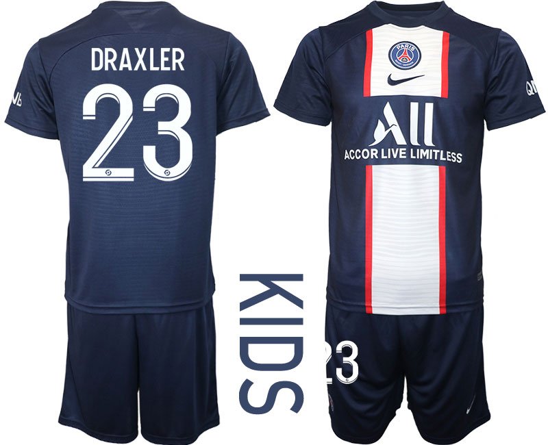 PSG Heim Trikot blau Paris Saint-Germain 202223 Fußballtrikots Draxler 23