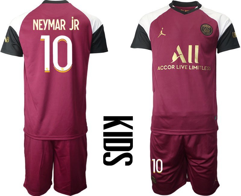 Paris Saint Germain Ausweichtrikot 202021 Bordeaux PSG 3rd Kindertrikot Neymar Jr 10