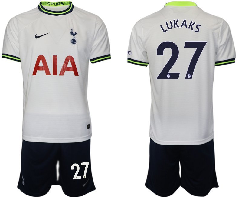 Tottenham Hotspur Trikot Home 2022-2023 Weiss mit Aufdruck LUKAKS #27