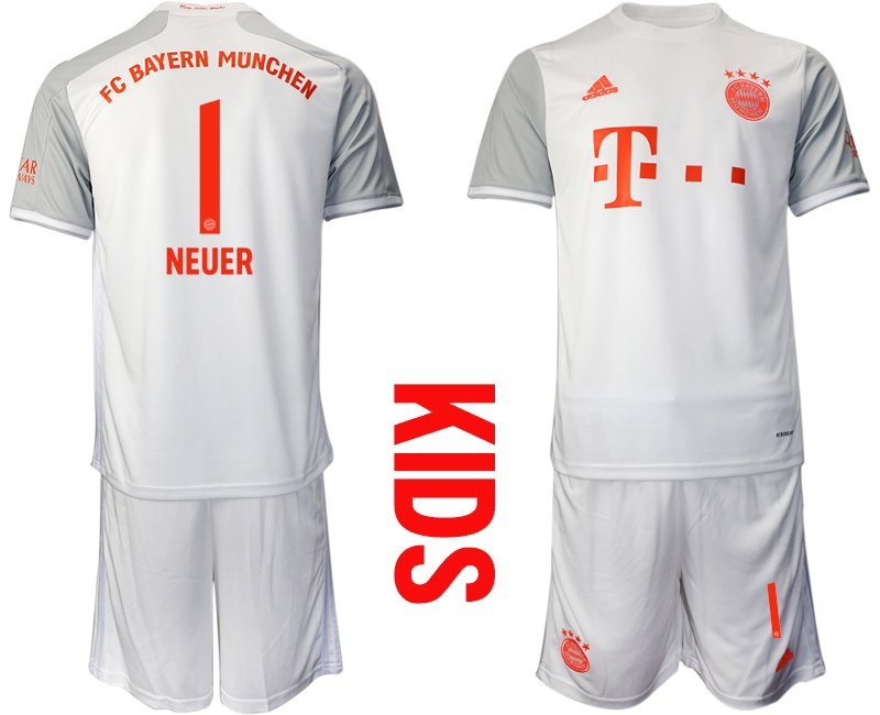 Trikot FC Bayern 2020-2021 Away Neuer #1 Kinder FCB