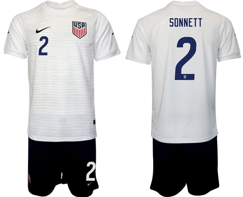 United States Trikot WM 2022 USA Home Fußballtrikot mit Aufdruck Sonnett #2