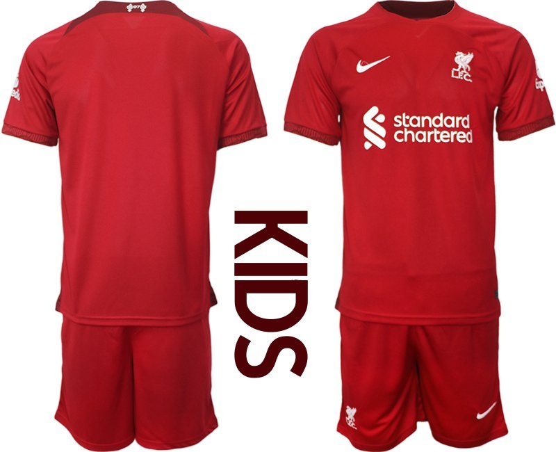 FC Liverpool FC Heimtrikot 2022-23 rot weiß Trikot für Kinder