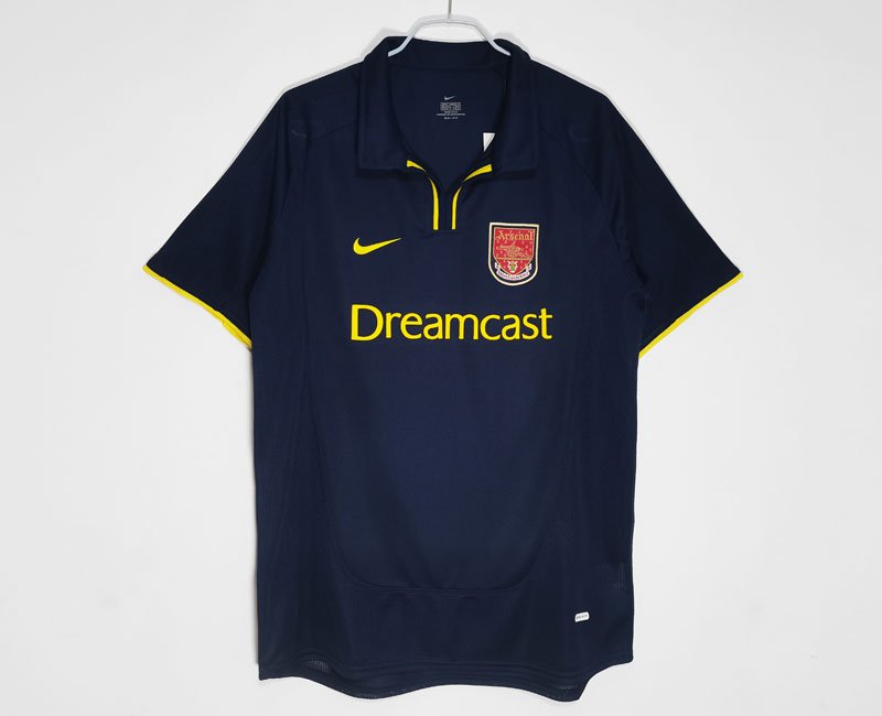 Herren Drittes Trikot Arsenal Ausweichtrikot 2000-2002 Fußballtrikot 3rd Shirt