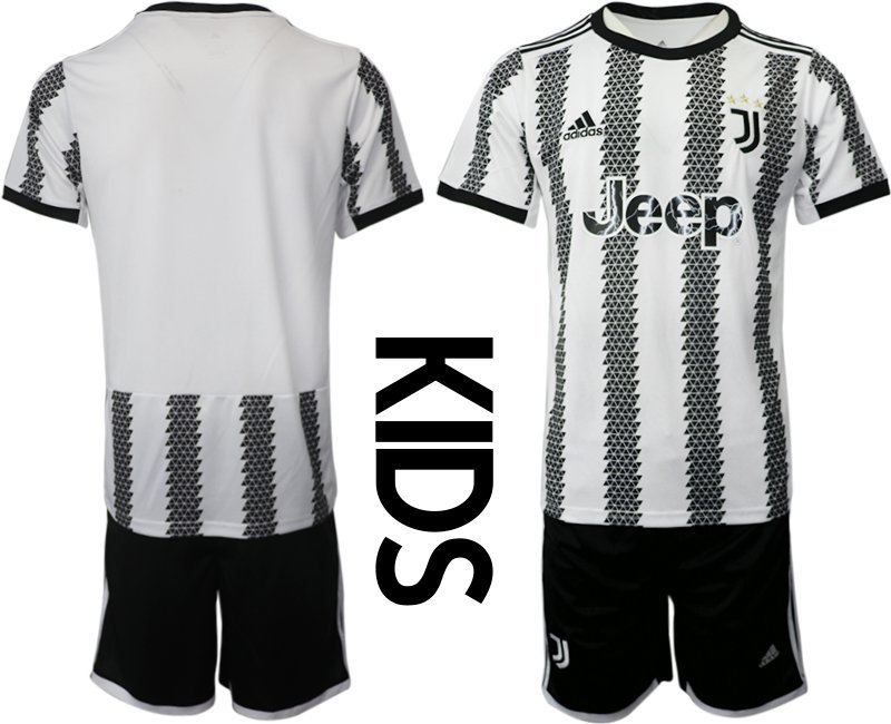 Juventus Turin Heimtrikot 2022-23 JSY Y Fußballtrikot Kurzarm T-Shirt Kinder