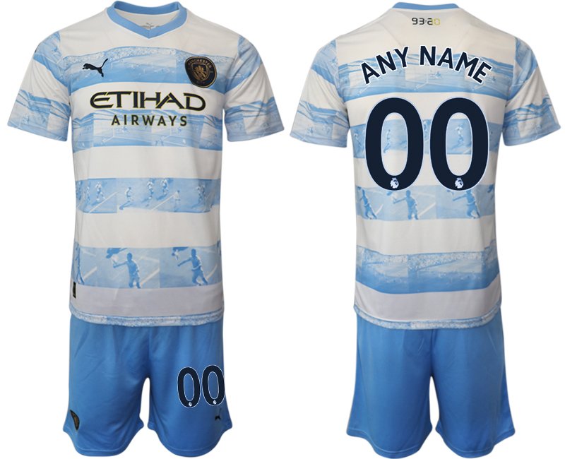 Manchester City Trikot 9320 Anniversary Fußballtrikot Anpassbare Name und Nummer