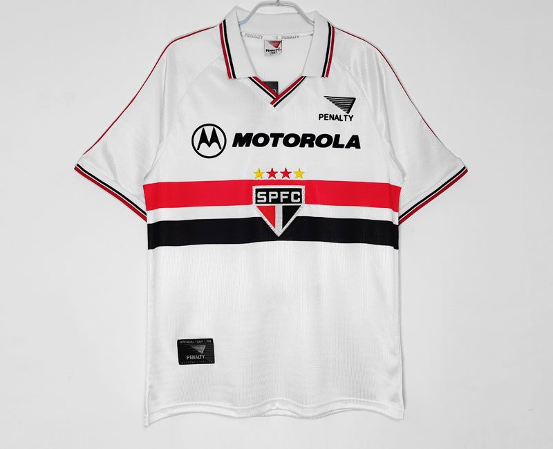 São Paulo FC Heimtrikot 2000 weiß Fußballtrikot Online Kaufen