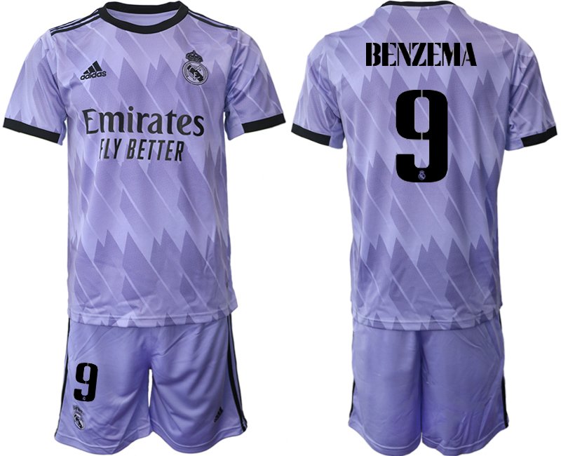 Benzema 9 Real Madrid 2022-2023 Auswärtstrikot - Herren