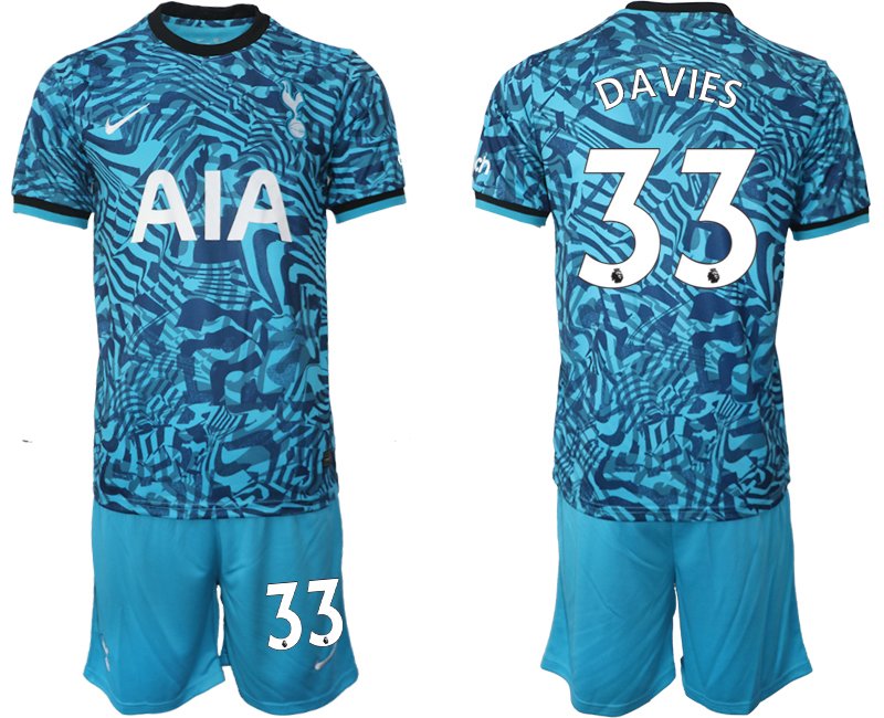 Bestseller Fußballtrikot Tottenham Hotspur 2022-23 Ausweichtrikot für Herren - DAVIES 33