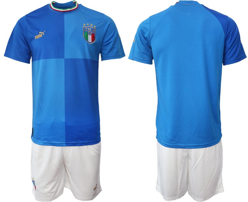 Blaue Italien Trikots für Herren zum Fußballspielen - Heim 2022-23