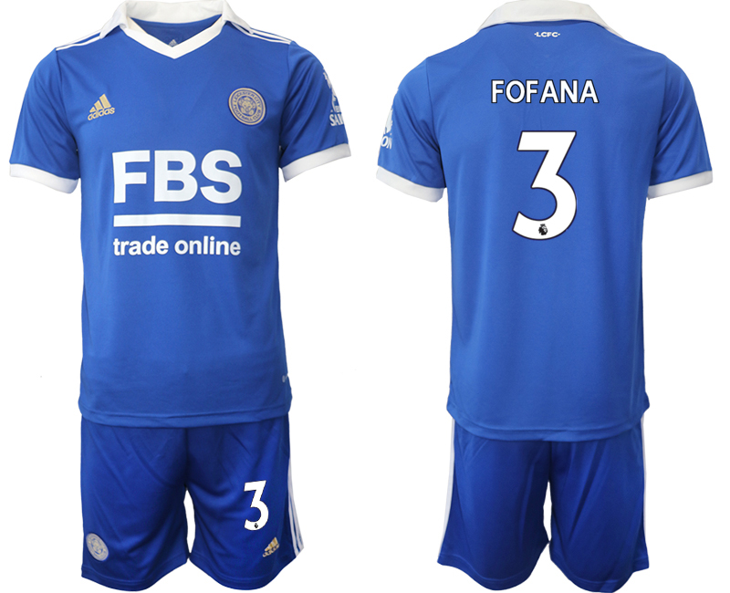 Herren Leicester City 2022-23 Heimtrikot blau - Fofana 3