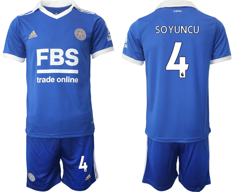 Herren Leicester City 2022-23 Heimtrikot blau - SOYUNCU 4