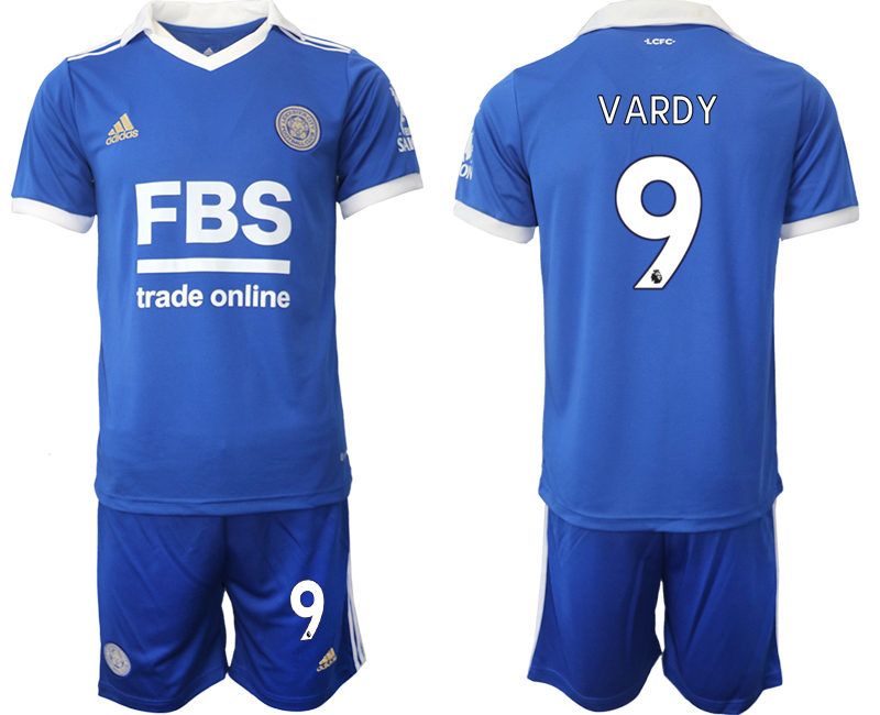 Herren Leicester City 2022-23 Heimtrikot blau - Vardy 9