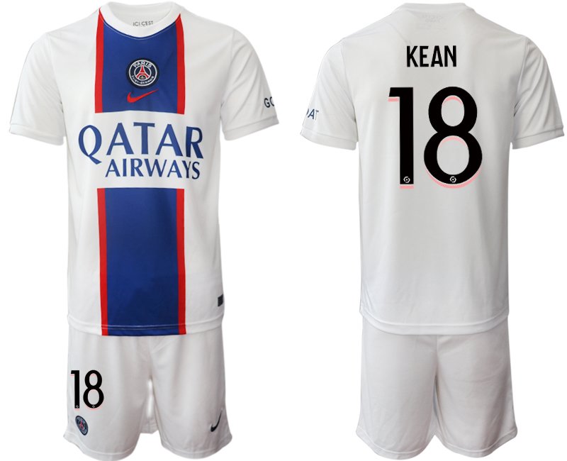 Herren Paris Saint Germain Ausweichtrikot 2022-23 PSG Qatar Airways Third Kits KEAN 18