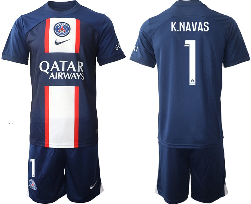 Herren Paris Saint Germain Heim Trikot Qatar Airways 2022/23 PSG - K.NAVAS 1