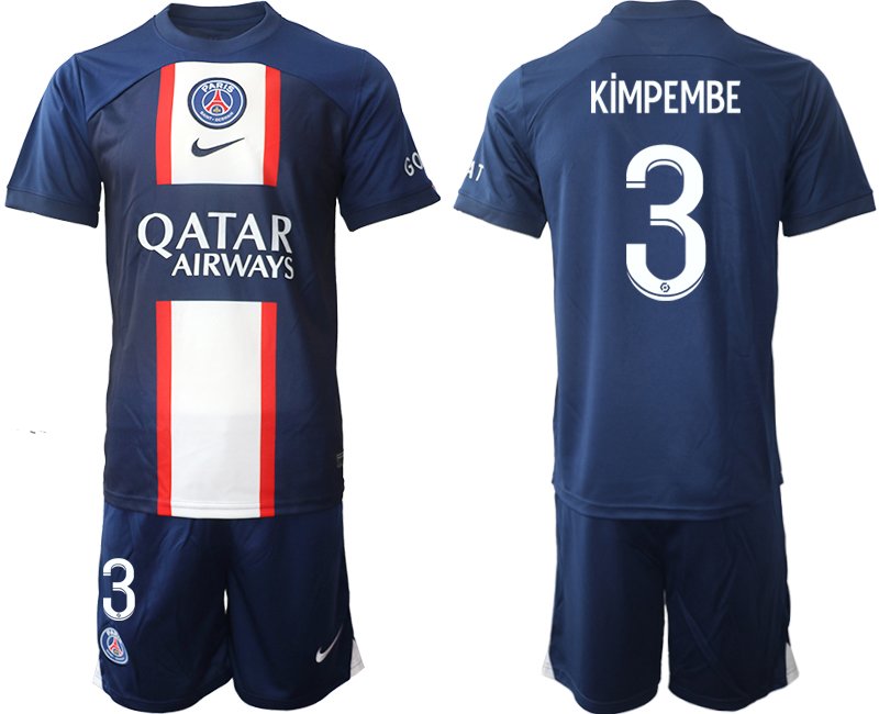 Herren Paris Saint Germain Heim Trikot Qatar Airways 2022/23 PSG - KiMPEMBE 3