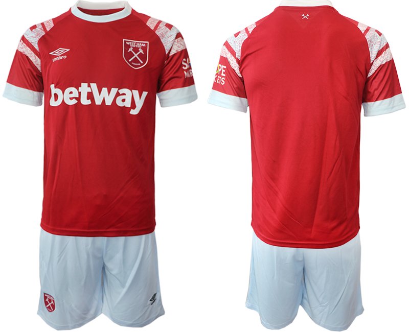 Herren West Ham United Heimtrikot 2022-23 Rot Weiß Kits