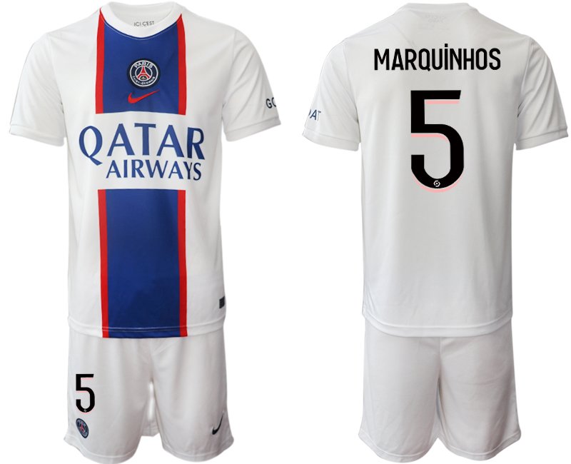 MARQUINHOS 5 Paris Saint Germain Ausweichtrikot 2022-23 PSG Qatar Airways Third Kits