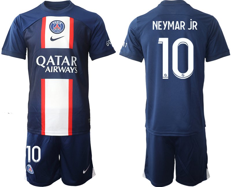 NEYMAR JR 10 Paris Saint Germain Heim Trikot Qatar Airways 2022-2023 PSG - Herren