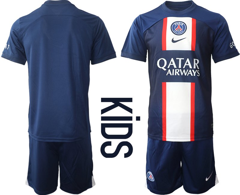 Neue Fußball-Trikots 2022/23 PSG Paris Saint Germain Heim Kinder