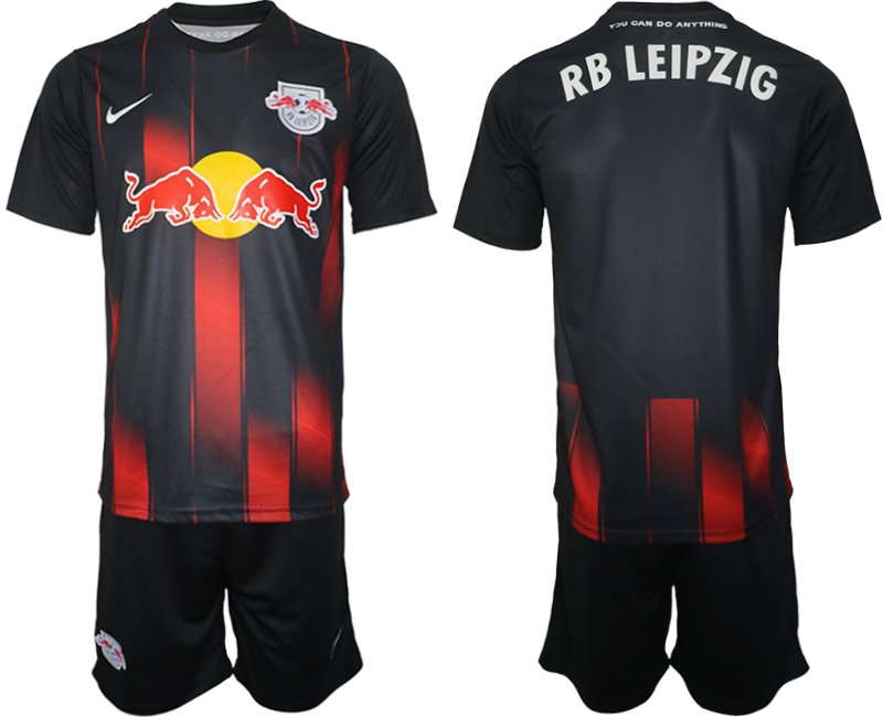 Neuen Ausweichtrikot RB Leipzig 2022-23 Drittes Trikot schwarz - Herren