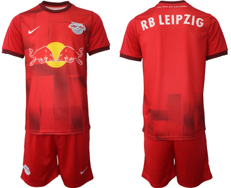 Neuen Fußballtrikot RB Leipzig 2022-23 Auswärtstrikot Herren Kurzarm + Kurze Hosen