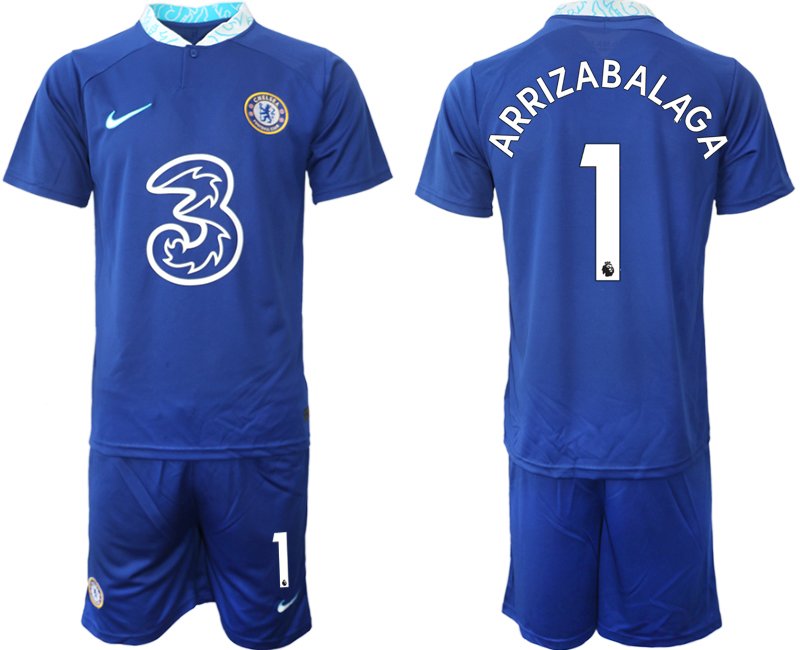 Neuen Trikot Herren Chelsea FC Heimtrikot 2022-23 blau Kits - Arrizabalaga 1