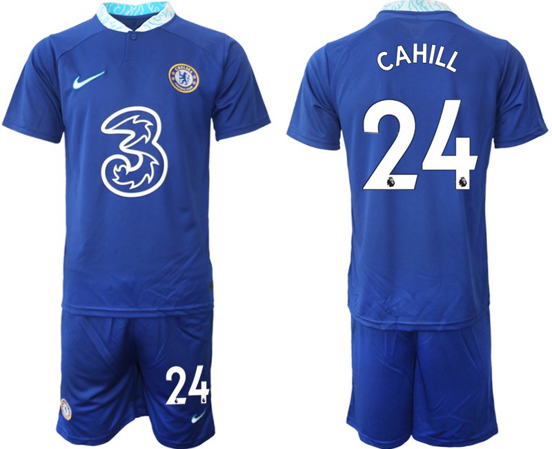 Neuen Trikots Cahill 24 Chelsea FC Heimtrikot 2022-23 blau Kits Herren