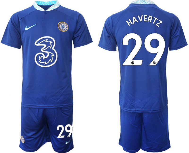 Neuen Trikots Havertz 29 Chelsea FC Heimtrikot 2022-23 blau Kits Herren