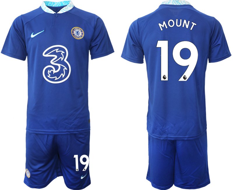 Neuen Trikots Mount 19 Chelsea FC Heimtrikot 2022-23 blau Kits Herren