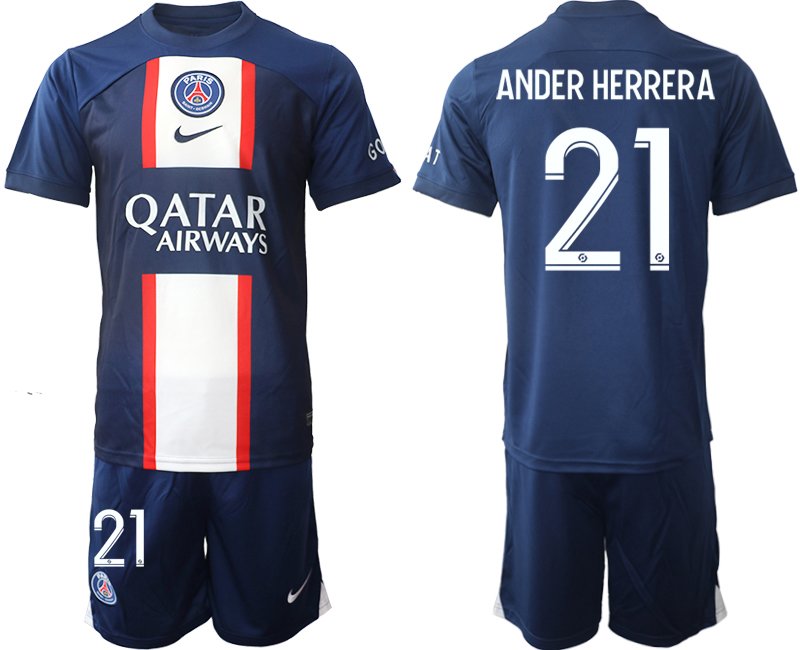 Paris Saint Germain Herren Heimtrikot Qatar Airways 2022-2023 PSG - ANDER HERRERA 21