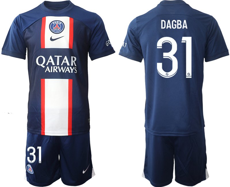 Paris Saint Germain Herren Heimtrikot Qatar Airways 2022-2023 PSG - DAGBA 31