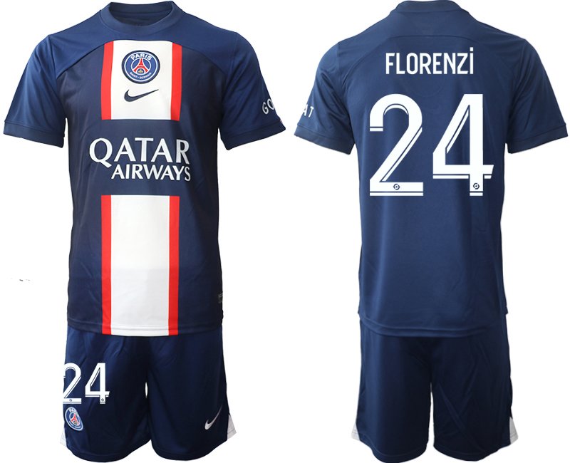 Paris Saint Germain Herren Heimtrikot Qatar Airways 2022-2023 PSG - Florenzi 24