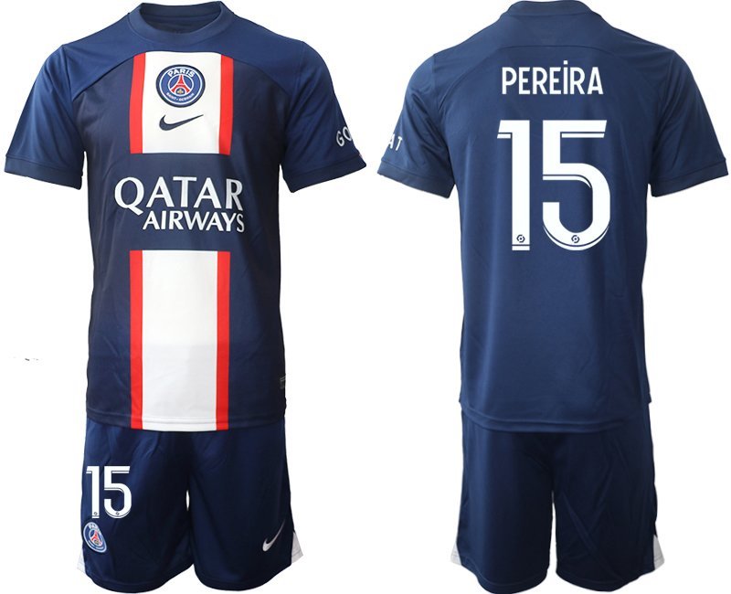 Paris Saint Germain Herren Heimtrikot Qatar Airways 2022-2023 PSG - PEREiRA 15